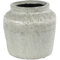 Countryfield Vaas Gayle aardew L22B22H21,5CM witgroen