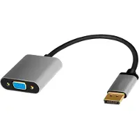 Logilink CDA0109 DisplayPort Adapter DP/M to VGA/F,1080p/60Hz, alu, black/grey, 0.15 m