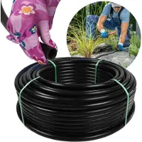 Sarcia.eu Zwarte PE pijp irrigatie / 25mm PN6 / 50m | Tuinslang | tuinirrigatie | weerbestendige | hoge flexibiliteit en mechanische weerstand | automatische irrigatie-accessoires voor tuin