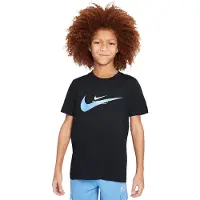 Nike Shirt azuur / zwart / wit
