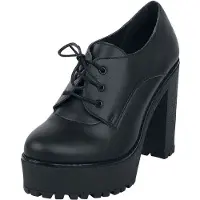 Altercore - Rockabilly Hoge hak - Trixie Vegan - EU36 tot EU40 - voor Vrouwen - zwart - Maat 39