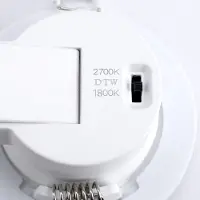 Integral LED Inbouwspot 5.5W 550lm Dim-to-warm + switch IP65 | Zaagmaat 6.8cm | Geen fitting | Warm Wit naar Zeer Warm Wit | 5.5 watt | 30.000 Branduren