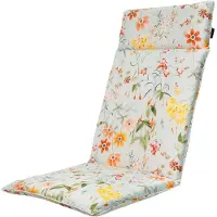 Madison tuinstoelkussen Eco Milly azure - 50% Katoen / 45% Polyester / 5% Diverse - Tuinkussens hoge rug dun - |