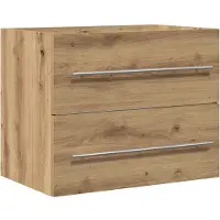 vidaXL Wastafelonderkast, Artisan-eikenhout, 60x38,5x48 cm