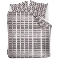 Vt wonen Dekbedovertrek vtwonen Stip And Stripe Blush Katoen-240 x 200 / 220 cm | Lits-Jumeaux