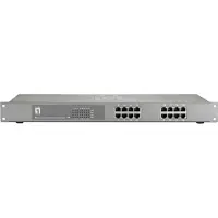 LevelOne Switch LevelOne, 16x FE PoE, 802.3at PoE+ met een vermogen van 120 W
