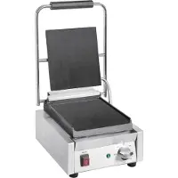 Buffalo Bistro enkele contactgrill glad/glad, 29(b)x39,5x(d)21(h)cm, 230V/1500W