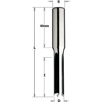 Cmt Visbekboor 6mm, schacht 10 x 40mm