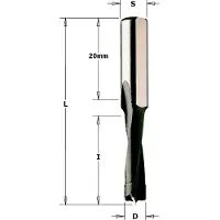 Cmt Drevelboor HW 6mm, schacht 8mm
