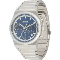 BOSS Analoog horloge 'CANDOR' blauw / zilver