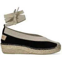 Shabbies Dames Espadrilles Palma - Zwart - Maat 40