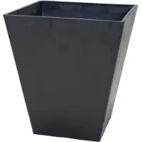 Mega Collections Ecostone Vierkante Zwarte Plantenpot - Mega Collectie 48x57 cm