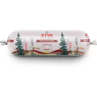 Kivo Petfood Houdbare Worst 12 x 600 gram Eend - Zacht gestoomd vlees - Glutenvrij zonder andere fratsen
