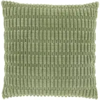 Unique living CEDRO - Sierkussen - 45x45 cm - Ribmotief - Tea Green