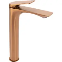 REA Avalon High - Wastafelkraan - Geborsteld Koper - 20X4,2X30,5Cm