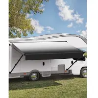 Vevor Caravan Luifel Universele Intrekbare RV Luifels (487,7 cm) Waterdichte Zonnekap met Aluminiumlegering Frame