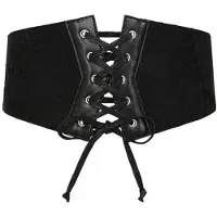Banned - Gothic Riem - Hallow Keepers Lace Belt - voor Vrouwen - zwart - Maat Standard