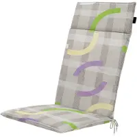 Madison Tuinstoelkussen Universeel Tess Purple Hoge Rug (120 x 50 cm)