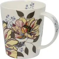 Eigenart - Cupti Moon 500ml - Lichtgewicht porselein - Bloemenillustratie