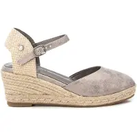 Refresh Dames Espadrilles 172859 grijs (40), 5 tot 8 cm, Gesp, Casual 17285902-PLOMO