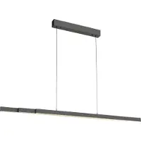 Paul Neuhaus Hanglamp Adriana Comfort Lift, dimbaar, alu / grijs / zink, Woon-/ Eetkamer, Aluminium, Modern