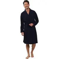Pastunette Marineblauwe badstof heren badjas | Maat L