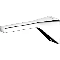 Keuco ROSE Reserve-toiletpapierrolhouder om vast te lijmen of te boren, made in Germany, van metaal, hoogglans chroom, lijmset inbegrepen, voor badkamer en gastentoilet, wandmontage