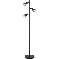 Globo Lighting Zwarte vloerlamp Satella 3-lichts