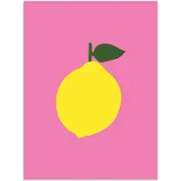PosterMonkey Poster 120x160 cm - Citroen - Geel - Fris - Posters - Kamer decoratie - Wanddecoratie woonkamer - Muurdecoratie slaapkamer XXL