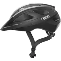 ABUS Rennfietshelm Macator - sportieve fietshelm voor beginners - ook geschikt voor mensen met een vlecht - voor dames en heren - mat zwart, maat S (51-55 cm)