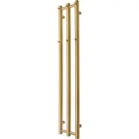 TVS Designradiator plus 3 geborsteld goud 140x26.5 cm