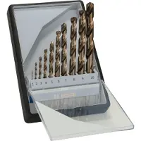 Bosch Hss-co Din338 Robustline 1-10 Metaalboor 10 Eenheden