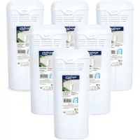 PlasticForte Waterverdamper radiator - 6x - wit - kunststof - 21 cm - luchtbevochtiger
