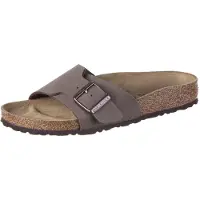 Birkenstock - Sandalen en slippers - Catalina Birko-Flor Narrow Mocha voor Dames - Maat 39 - Bruin