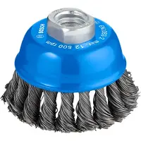 Bosch Accesorios Heavy Metal 75x0.5x125 M M14 Komborstel Met Gedraaid Draad