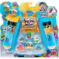 Moose Mr Beast Lab Swarms Mega Lab 2 Mini Figure 12 Pack Assorted 3 Cm 4 Units Blauw Kinderen