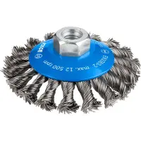 Bosch - Kegelborstel 100 mm, 0,5 mm, 12500 U/ min, 12 mm, 14