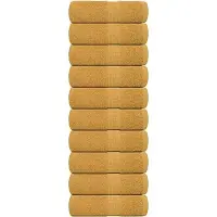 vidaXL Gastendoekjes FROGN 10 st 30x50 cm 360 g/m² goud