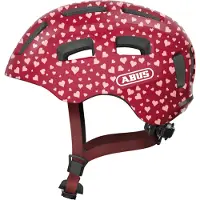 ABUS Casque Vélo Youn-I 2.0 Coeur de cerise