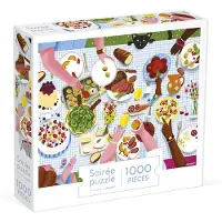 Janod Puzzle en carton Repas de famille 1000 pièces
