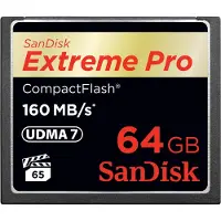 SanDisk 64GB CF - Extreme Pro - 160mb / seconde