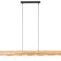 Brilliant Trabo - Hanglamp - Breedte 115 cm - E27 max 6x25W - Hout