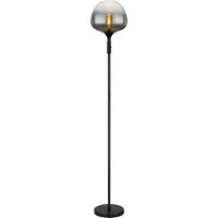 Globo Lighting Zwarte vloerlamp Maxy enkel Ø 29cm