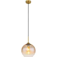 Globo - hanglamp - JAMESSA - amberkleurig - glas - Ø 25cm - E27 - 15788H