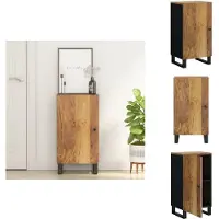 vidaXL Dressoir - Dressoirs - Kast - Dressoirkast - Dressoir met deur 40x31x75 cm massief mangohout