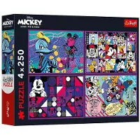 Trefl puzzelset - Mickey Mouse avonturen - 4x250 stukjes - Disney.