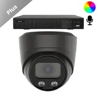 Dutch Security Systems 1x Beveiligingscamera set - Draadloos - Sony Dome Plus AI-ISP Full Color 2K - Zwart