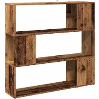 vidaXL Boekenkast/kamerscherm 100x24x94 cm oud houtkleurig