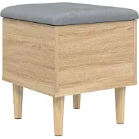 vidaXL Opbergbankje 42x42x46 cm bewerkt hout sonoma eikenkleurig