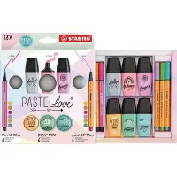 Stabilo Pastel Love Mini World Pen 68/point 88/boss 18 Units Veelkleurig Kinderen